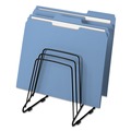 Office Jansan | Fellowes Mfg Co. 69712 7.25 in. x 6 in. x 8.25 in. 5 Sections Letter to Legal Size Files Wire Step File II - Black image number 1