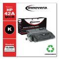 Ink & Toner | Innovera IVR5942MICR 10000 Page-Yield Remanufactured MICR Toner Replacement for 42AM (Q5942AM) - Black image number 1