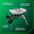 Table Saws | Metabo HPT C10RJSM 15 Amp 10 in. Corded Table Saw with Fold and Roll Stand image number 4