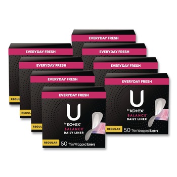 Kimberly-Clark Balance Daily Wrapped Panty Liners with Light Absorbency (8/Carton)