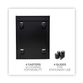 Office Carts & Stands | Alera ALEPAFFBL 14.96 in. x 19.29 in. x 27.75 in. 2 Legal/Letter-Size File Drawers Left or Right File Pedestal - Black image number 7