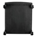 Storex 61269U01C 14.75 in. x 18.25 in. x 12.75 in. Single-Drawer Mobile Filing Cabinet - Black/Blue image number 3