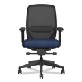 Office Chairs | HON HONNR12SAMP13BT Nucleus Series 16.63 in. to 21.13 in. Seat Height Up to 300 lbs. Recharge Task Chair - Navy Seat, Black Back/Base image number 1