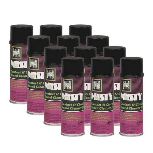 Cleaning & Janitorial Supplies | Misty 1002285 16 oz. Aerosol Spray Contact and Circuit Board Cleaner III (12/Carton) image number 0
