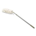  | Rubbermaid Commercial FGT12000GY00 HiDuster 51 in. Overhead Duster Handle with Angled Launderable Head - Gray/White image number 0