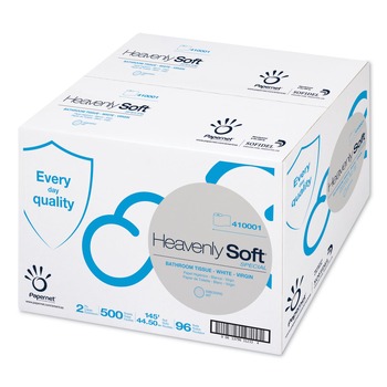 Papernet 4.1 in. x 146 ft. 2-Ply Septic Safe Heavenly Soft Toilet Tissue - White (96 Rolls/Carton)