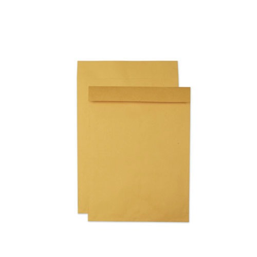Office Jansan | Quality Park QUA42356 17 in. x 22 in. Fold Flap Closure, Kraft Envelope - Jumbo, Brown Kraft (25/Pack) image number 0