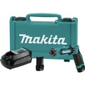 Right Angle Drills | Factory Reconditioned Makita DF012DSE-R 7.2V Lithium‑Ion 1/4 in. Cordless Hex Driver‑Drill Kit with Auto‑Stop Clutch (1.5 Ah) image number 0