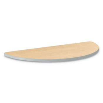 HON Build 60 in. x 30 in. Half Round Shape Table Top - Natural Maple