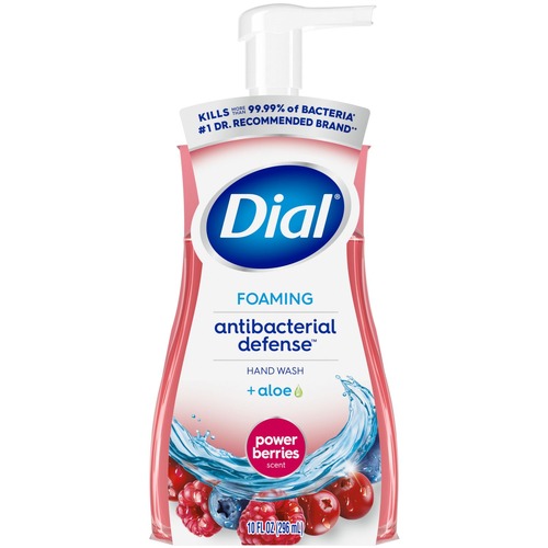 Cleaning & Janitorial Supplies | Dial 17000 34727 10 oz Antibacterial Foaming Hand Wash - Power Berries Scent (8/Carton) image number 0