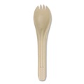 Cutlery | World Centric RK-NT-6 NoTree Paper Spork Light Mediumweight Cutlery - Natural (1000/Carton) image number 0