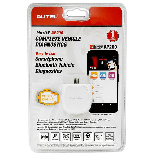 Scan Tools | Autel AP200 AP200 Advanced Smartphone Vehicle Diagnostics App image number 0