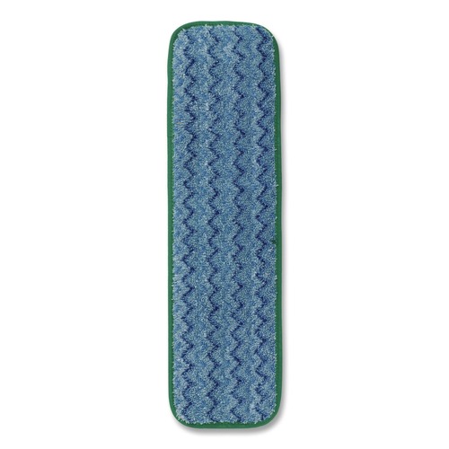 Labor Day Sale! Save $30 off $199! | Rubbermaid Commercial FGQ41000GR00 18.5 in. x 5.5 in. x 0.5 in. Microfiber Wet Mopping Pad - Green (12/Carton) image number 0