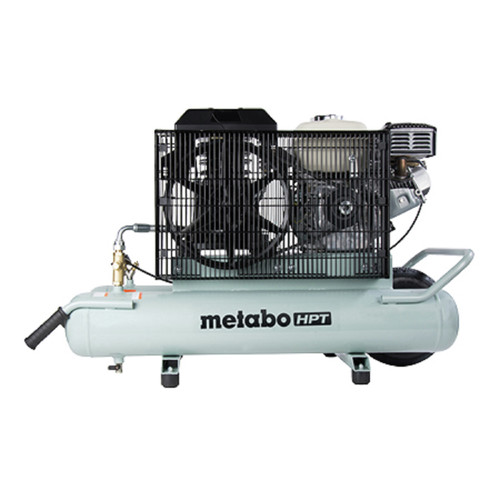 Portable Air Compressors | Metabo HPT EC2610EM 5.5 HP 8 Gallon Oil-Lube Wheelbarrow Air Compressor image number 0