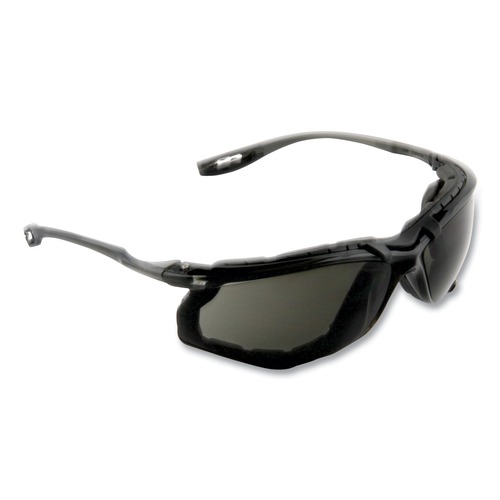 Eye Protection | 3M 11873-00000-20 Virtua CCS Protective Eyewear with Foam Gasket - Black/Gray Plastic Frame Gray Polycarbonate Lens image number 0