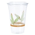 Cups and Lids | Dart RTP20BARE Bare Eco-Forward 20 oz. Plastic RPET Cold Cups - Leaf Design (600/Carton) image number 2