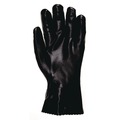 Work Gloves | MCR Safety 6524SJ Double-Dipped PVC Gloves - Large Black (1-Dozen) image number 0