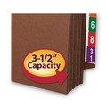 File Folders | Smead 74780 3.5 in. Expansion Heavy-Duty End Tab TUFF Pockets - Redrope/Legal Size (10/Box) image number 4