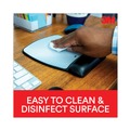 Office Jansan | 3M MW309LE 8.6 in. x 6.75 in. Antimicrobial Gel Compact Mouse Pad with Wrist Rest - Black image number 4