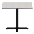 Office Desks & Workstations | Alera ALETTSQ36WG Square Reversible Laminate Table Top - White/Gray image number 1