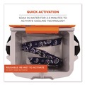 Cooling Gear | Ergodyne 12306 Chill-Its 6700 One Size Fits Most Cooling Bandana Polymer Tie Headband - Navy Western image number 2