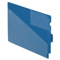 Labor Day Sale! Save $30 off $199! | Pendaflex 13542 8.5 in. x 11 in. 1/3-Cut End Tab Colored Poly Out Guides with Center Tab - Blue (50/Box) image number 0