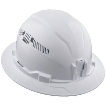 Klein Tools Vented Full Brim Hard Hat - White