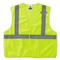 Safety Vests | Ergodyne 21079 GloWear 8215BA Type R Class 2 Econo Breakaway Mesh Safety Vest - 4X-Large to 5X-Large Lime image number 2