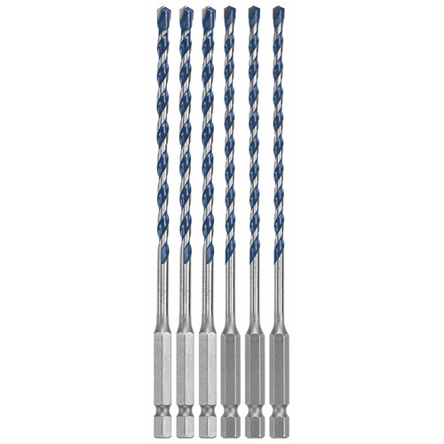 Bits and Bit Sets | Bosch HCBG600T 6 Pc Blue Granite Tapcon Carbide Hammer Drill Bit Set image number 0