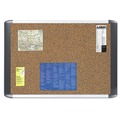 Bulletin Boards | MasterVision MVI030501 36 in. x 24 in. Tech Cork Board - Tan Surface/Silver/Black Aluminum Frame image number 1