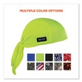 Cooling Gear | Ergodyne 12476 Chill-Its 6615 One Size Fits Most High-Performance Bandana Doo Rag with Terry Cloth Sweatband - Lime image number 4