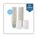 Office Jansan | Dixie 5342COMBO600 PerfecTouch 12 oz. Paper Hot Cups and Lids Combo - Multicolor (50/Pack) image number 1