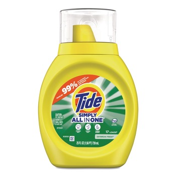 Tide 25 oz Simply All-In-One Liquid Laundry Detergent - Daybreak Fresh Scent (6/Carton)