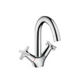 Fixtures | Hansgrohe 71270001 Logis Classic Single Hole 2-Handle Bathroom Faucet with Drain (Chrome) image number 0