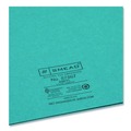 Office Jansan | Smead 87867 100 Sheet Capacity 11 in. x 8.5 in. Two-Pocket Folder Textured Paper - Teal (25/Box) image number 2