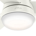 Ceiling Fans | Hunter 59301 36 in. Aker Fresh White Ceiling Fan with Light image number 8
