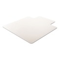  | Deflecto CM17233 45 in. x 53 in. Wide Lipped ExecuMat All Day Use Chair Mat for High Pile Carpet - Clear image number 2