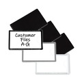 Office Jansan | C-Line 87701 Side Load 4.25 in. x 2.5 in. Slap-Stick Magnetic Label Holders - Gray (10/Pack) image number 4