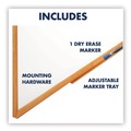 White Boards | Quartet S573 36 in. x 24 in. Oak Finished Fiberboard (MDF) Frame Classic Series Total Erase Dry Erase Boards - White Surface image number 9