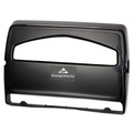 Paper & Dispensers | Georgia Pacific Professional 57748 Safe-T-Gard 16.38 in. x 2.5 in. x 11.75 in. Half-Fold Toilet Seat Cover Dispenser - Black image number 0