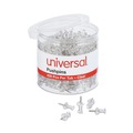 Office Jansan | Universal UNV31306 3/8 in. Plastic Push Pins - Clear (400/Pack) image number 0