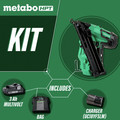 Finish Nailers | Metabo HPT NT1865DMASM 18V 15 Gauge Cordless Brushless Lithium-Ion Finish Nailer Kit image number 1