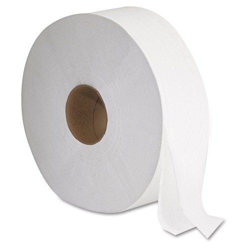 GEN G1513 2-Ply 1375 ft. Length Septic Safe Jumbo Bath Tissues - White (6 Rolls/Carton) image number 0