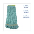 Bulk Savings Pricing 3 | Boardwalk BWK1200XL EcoMop Looped-End Recycled Fibers Mop Head - Green, Large image number 2