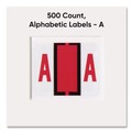 Labels | Smead 67071 1 in. x 1.25 in. A Color-Coded End Tab Filing Labels - White (1-Roll) image number 1