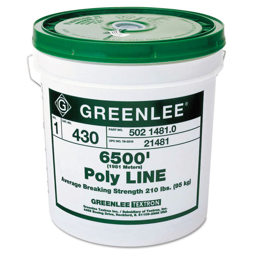 Material Handling | Greenlee 50214810 6,500 ft. Poly Line image number 0