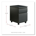 Office Filing Cabinets & Shelves | Alera ALEPBBFCH 14.96 in. x 19.29 in. x 21.65 in. 2-Drawers: Box/File Legal/Letter Left or Right File Pedestal with Full-Length Pull - Charcoal image number 5