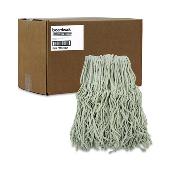Boardwalk #32 Cut-End Cotton Mop Head - White (12/Carton)