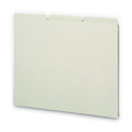 File Folders | Smead 50334 1/3-Cut Tab 8.5 in. x 11 in. Recycled Blank Top Tab File Guides - Green (100/Box) image number 0