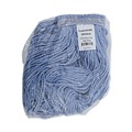 Mops | Boardwalk BWK2024B #24 Cotton/Synthetic Fiber Cut-End Standard Mop Head - Blue (12/Carton) image number 1